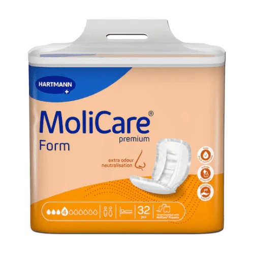 MOLICARE Premium form 4 kvapky vkladacie plienky savosť 1493 ml 32 ks