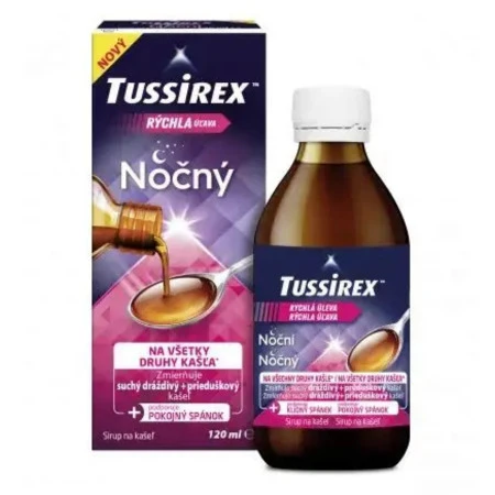 TUSSIREX Nočný sirup 120 ml