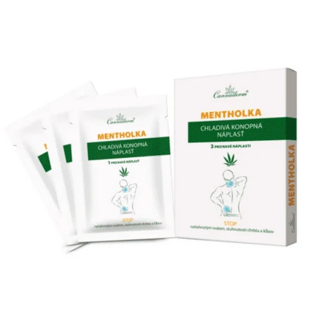 CANNADERM Mentholka chladivá konopná náplasť 3 ks