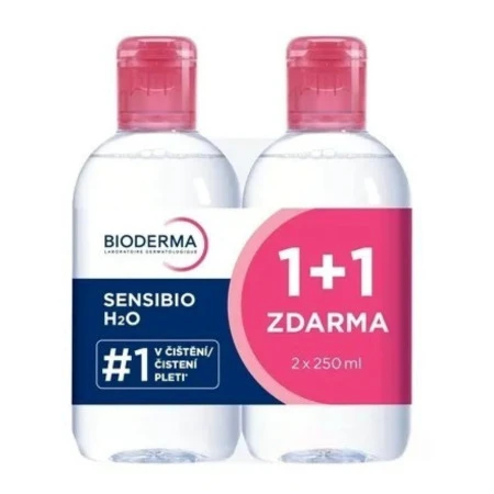 BIODERMA Sensibio H2O festival micelárna pleťová voda na citlivú pleť 1 + 1 zadarmo 2 x 250 ml