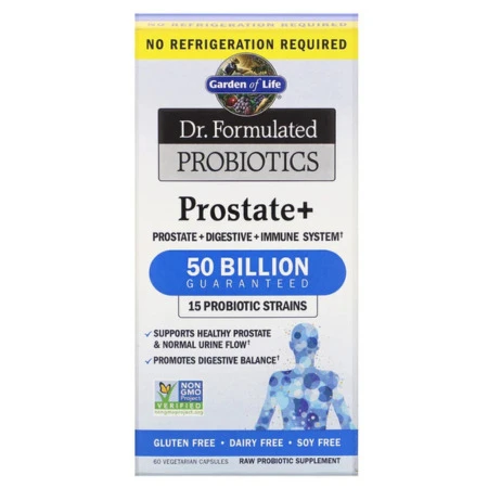 GARDEN OF LIFE Probiotiká prostata 50 miliárd CFU 15 kmeňov 60 kapsúl