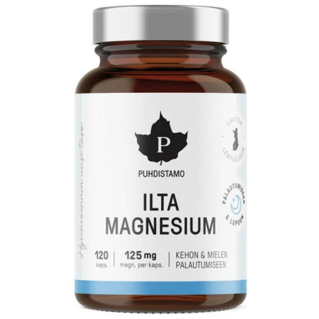 PUHDISTAMO Night magnesium horčík 120 kapsúl