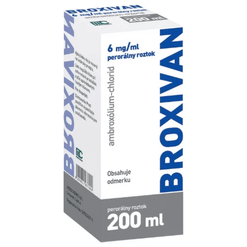 BROXIVAN 6 mg/ml perorálny roztok + plast. odmer. 200 ml