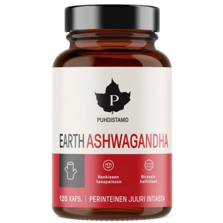 PUHDISTAMO Earth ashwagandha bio 120 kapsúl