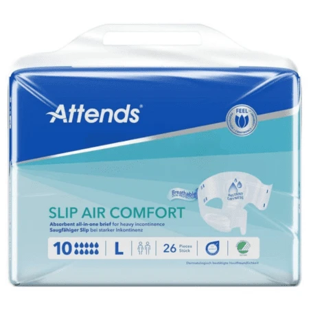 ATTENDS Slip air comfort 10 L plienkové nohavičky pre obvod 100-150 cm 1x 26 ks