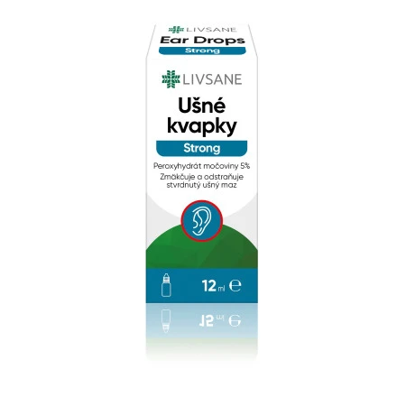 LIVSANE Ušné kvapky extra silné s karbamidperoxidom 12 ml
