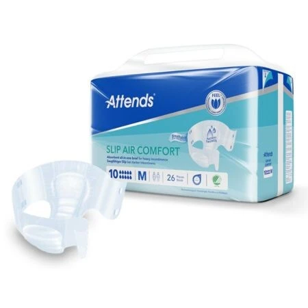 ATTENDS Slip Air Comfort 10 M plienkové nohavičky, obvod bokov 80-110 cm, savosť 3043 ml 26 ks