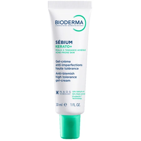 BIODERMA Sébium kerato+ gél-krém na akné s vysokou toleranciou 30 ml
