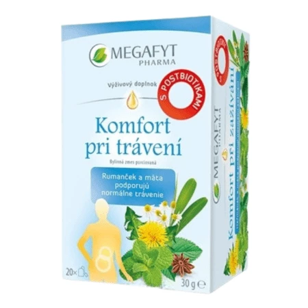 MEGAFYT Komfort pri trávení bylinná zmes 20 x 1,5 g