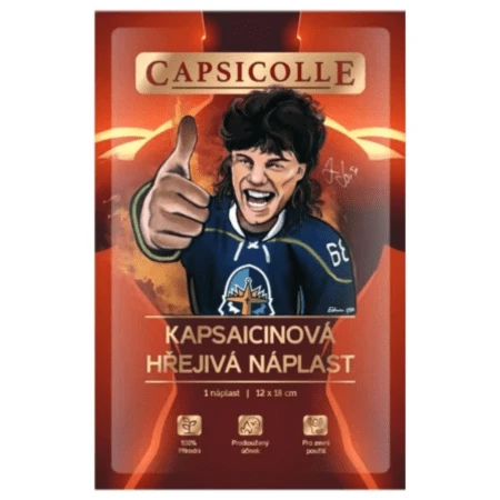 CAPSICOLLE Kapsaicínová hrejivá náplasť 12 x 18 cm 1 kus