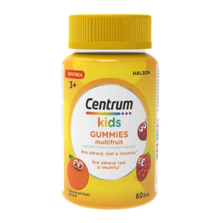 CENTRUM Kids gummies multifruit multivitamín pre deti 60 želé - balenie 2 ks