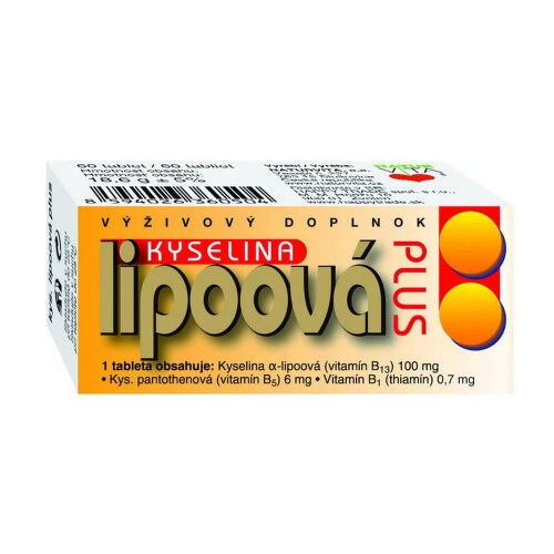 NATURVITA Kyselina lipoová plus 60 tabliet