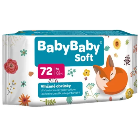 BABYBABY Soft vlhčené obrúsky 1 x 72 ks
