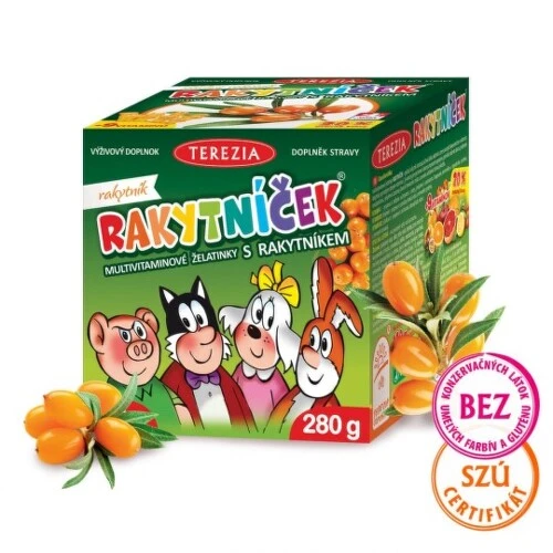 TEREZIA Rakytníček multivitamínové želatínky s rakytníkom 70 ks
