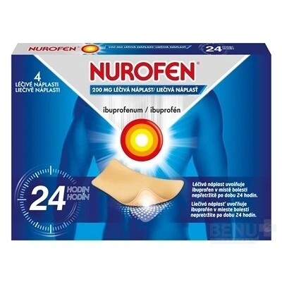 NUROFEN 200 mg liečivá náplasť 4 kusy