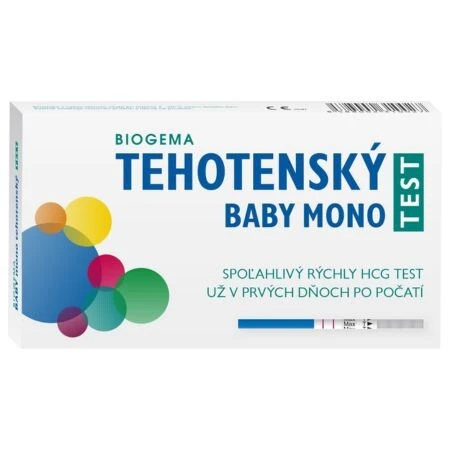 BIOGEMA BABY TEST MONO tehotenský test prúžok 1 ks