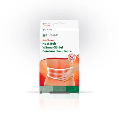 LIVSANE Heat therapy hrejivý pás 2 ks