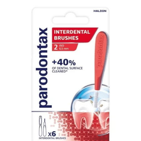 PARODONTAX Interdental brushes 0,5 mm medzizubná kefka veľkosť ISO 2 6 ks