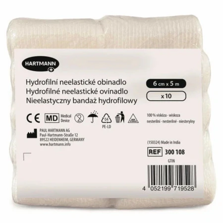 Ovínadlo hydrofilné neelastické nesterilné 6 cm x 5 m 1 x 10 ks