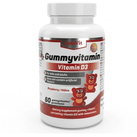 JUTAVIT Gumkáči vitamín D3 20 µg kids 60 tabliet