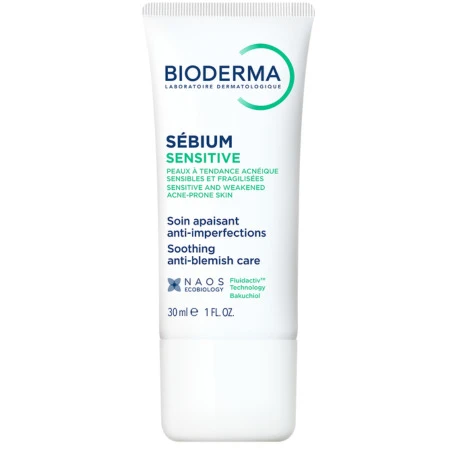 BIODERMA Sébium sensitive upokojujúci krém na aknóznu pleť 30 ml