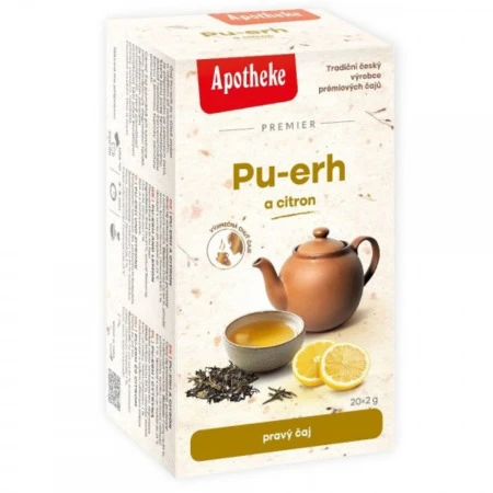 APOTHEKE Premier pu-erh a citrón pravý čierny ča 20 x 2 g