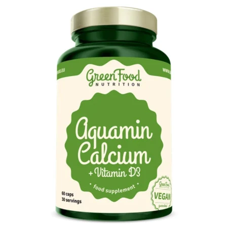 GREENFOOD Aquamin calcium vitamin a D3 60 kapsúl