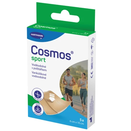 COSMOS Sport vodeodolná náplasť na rany inov. 2025 1 x 5 ks