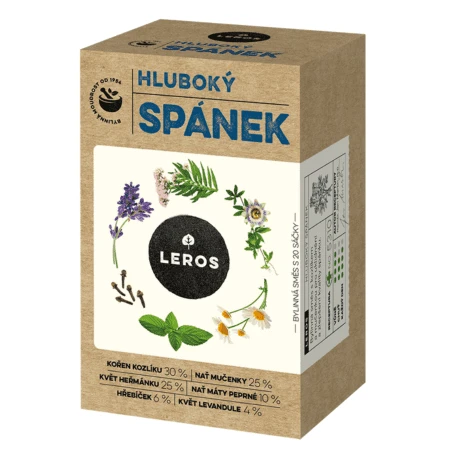 LEROS Hlboký spánok bylinný čaj 20 x 1 g