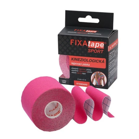 FIXATAPE Sport standard kinesiology ružová 5 cm x 5 m 1 kus