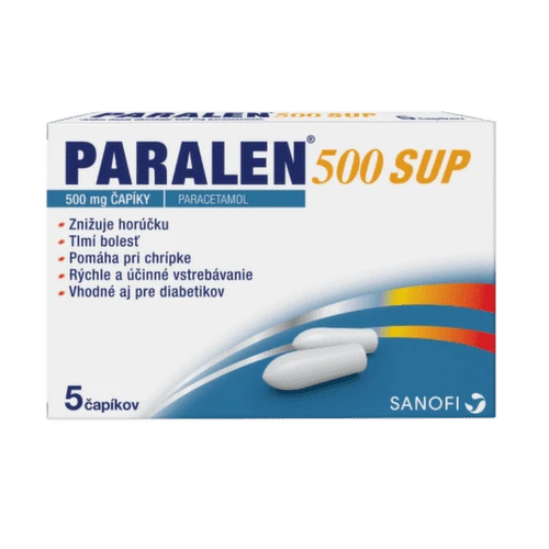 PARALEN 500 SUP 5 čapíkov