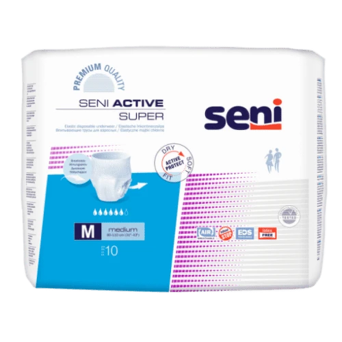 SENI Active super medium navliekacie nohavičky 10 kusov
