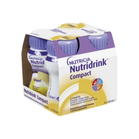 NUTRIDRINK Compact banánová príchuť 4 x 125 ml
