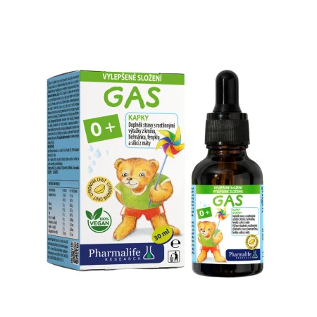 PHARMALIFE GAS 0+ kvapky citrónová príchuť 30 ml