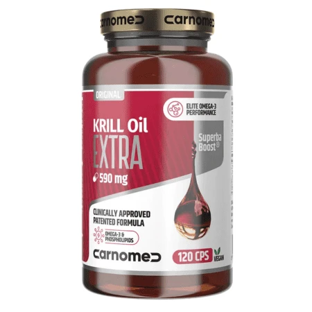 CARNOMED Krill oil extra superba boost 590mg 120 kapsúl