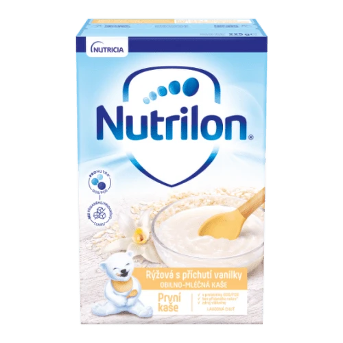 NUTRILON Obilno-mliečna prvá kaša ryžová vanilka 225 g