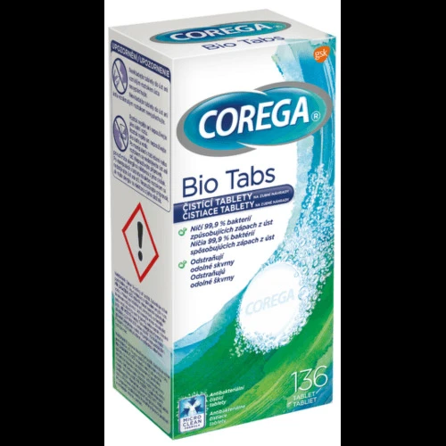 COREGA Bio tabs čistiace tablety 136 ks