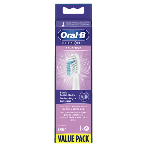 ORAL-B Pulsonic sensitive čistiace náhradné hlavice 4 ks