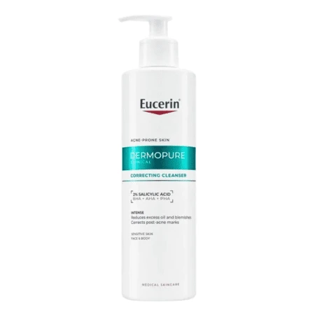 EUCERIN Dermopure Clinical Exfoliačný čistiaci gél 400 ml
