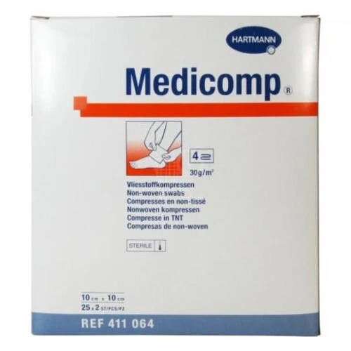 MEDICOMP 10 x 10cm nesterilný 100 kusov