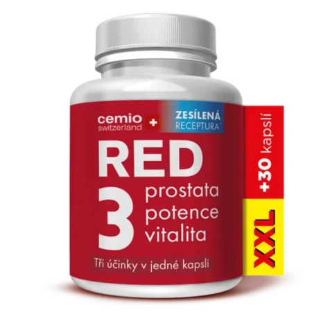 CEMIO Red3 XXL zosilnená receptúra 120 kapsúl