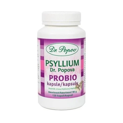 DR. POPOV Psyllium probio 120 kapsúl