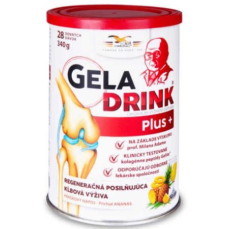 GELADRINK Plus kĺbová výživa ananásový nápoj 340 g