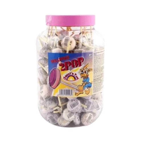 2POP Lízanka s hroznovým cukrom v plastovej dóze 125 ks x 7,6 g