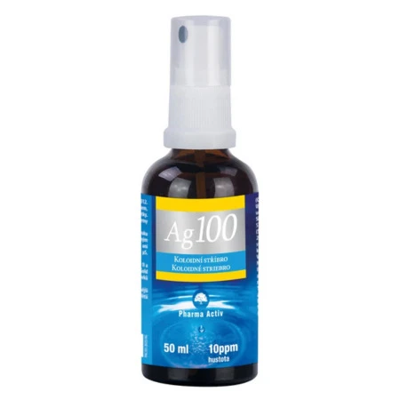 PHARMA ACTIV Koloidné striebro Ag100 sprej hustota 50ppm inov.2026 50 ml