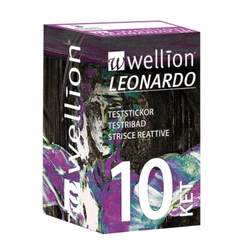 WELLION leonardo ket prúžky testovacie 10 kusov