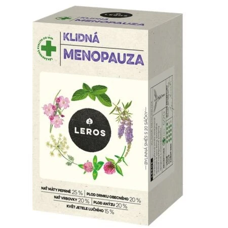 LEROS POKOJNÁ MENOPAUZA bylinný čaj, nálevové vrecká 20x1,3 g