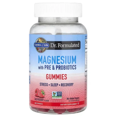 GARDEN OF LIFE Magnesium with pre and probiotics raspberry 60 kapsúl