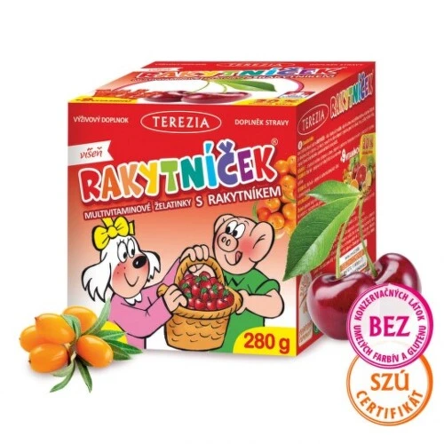 TEREZIA Rakytníček príchuť višňa 70 ks