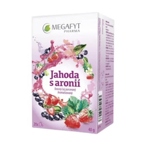 MEGAFYT Jahoda s aróniou ovocný čaj porciovaný 20 x 2 g 40 g